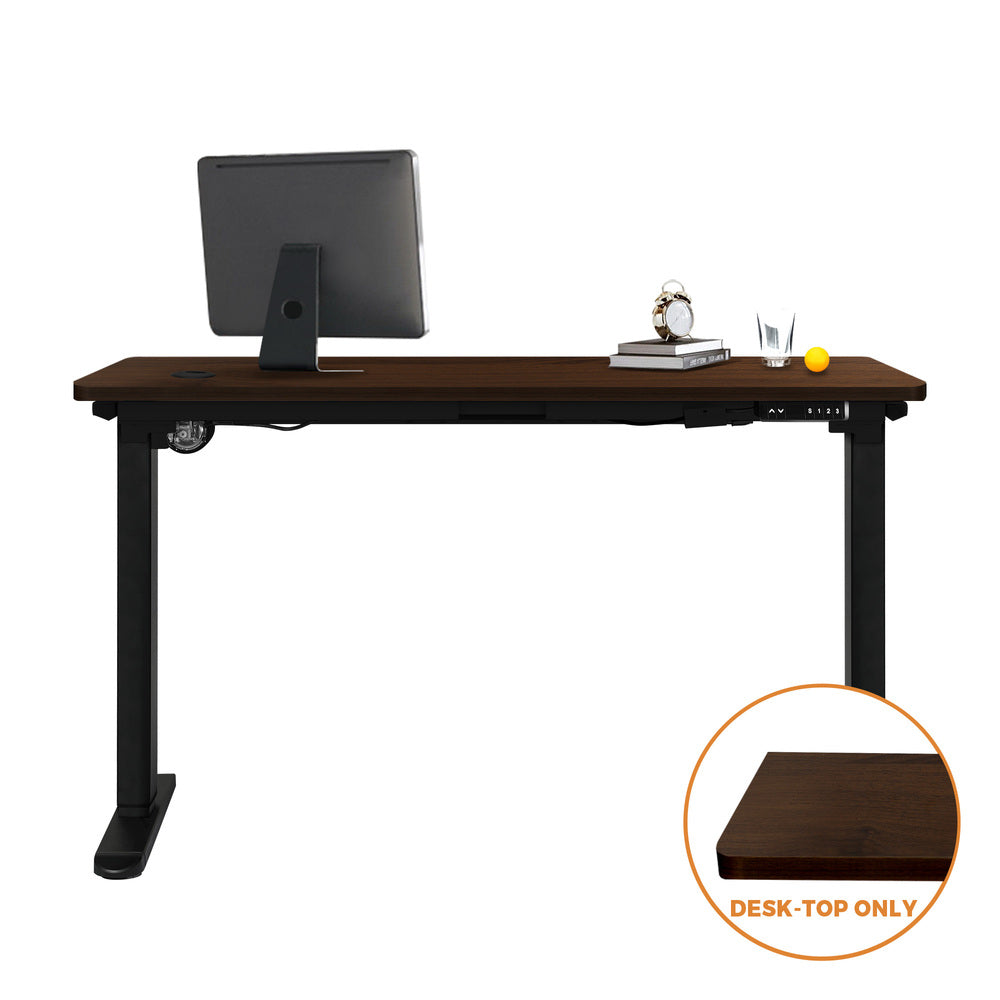 Standing Desk Top with Drilled Hole Walnut  140x70cm