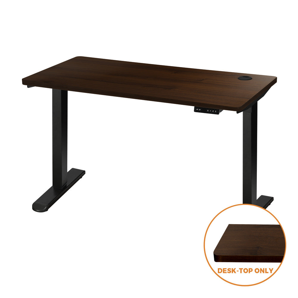 Standing Desk Top with Drilled Hole Walnut  140x70cm