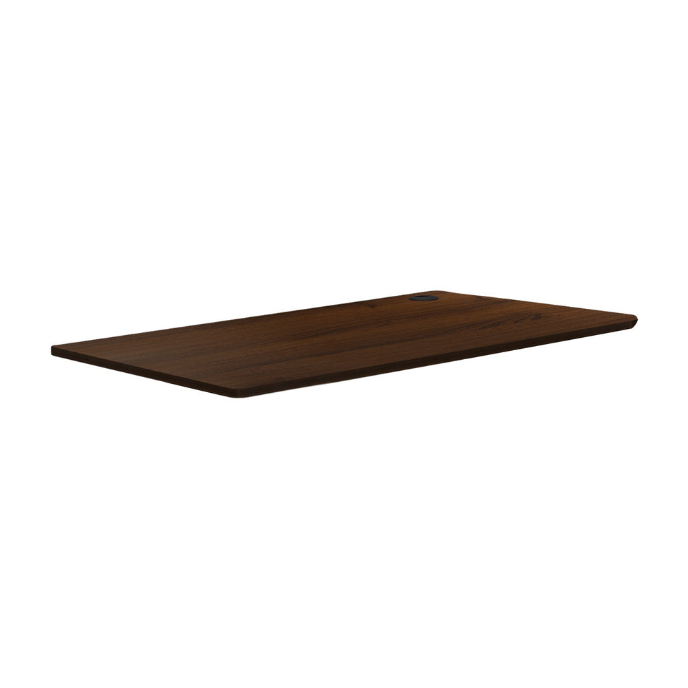 Standing Desk Top with Drilled Hole Walnut  140x70cm