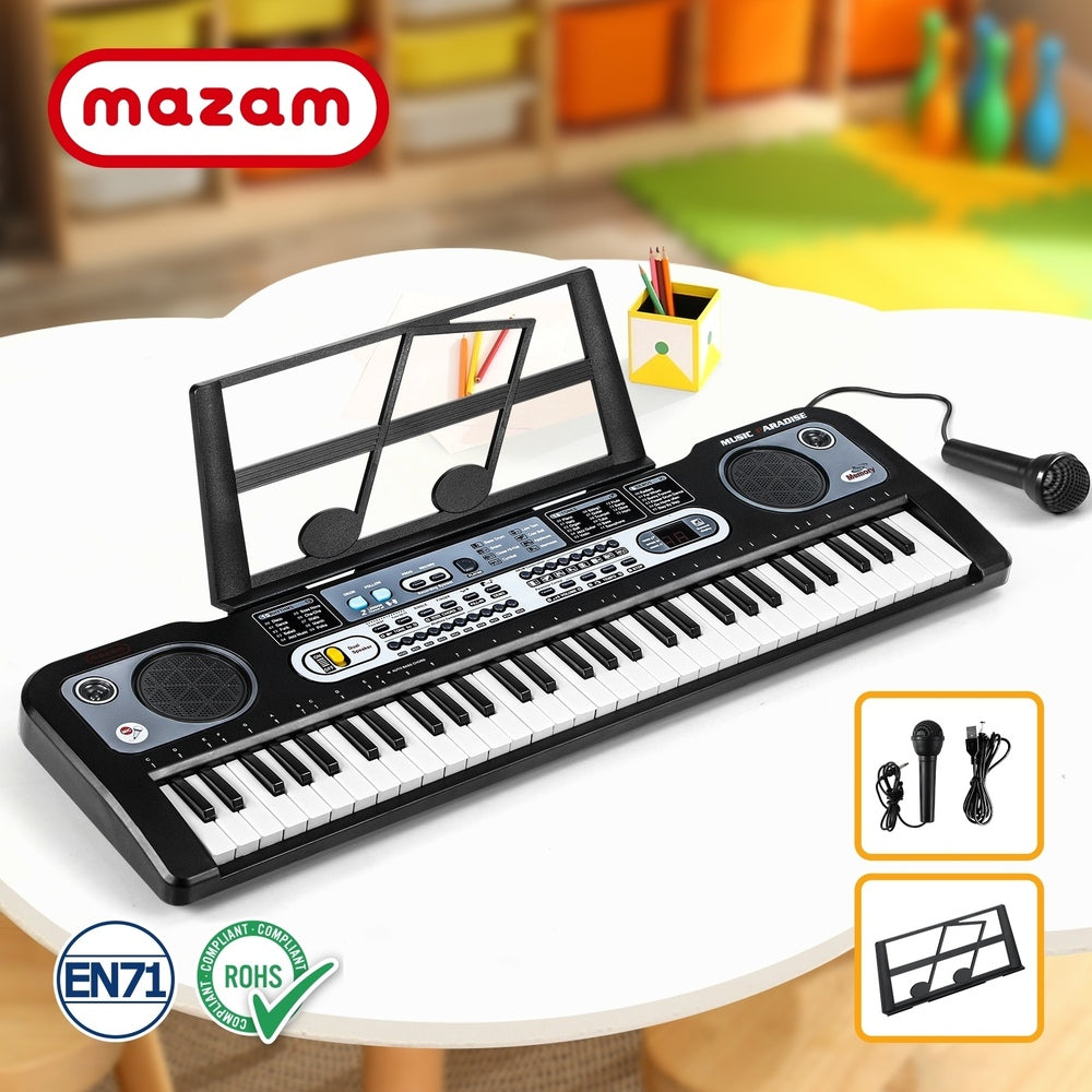 61 Keys Piano Keyboard with Microphone and Holder