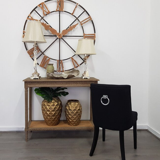Anytime Wall Art 118cm Decorative Metal Clockface Roman Numerals