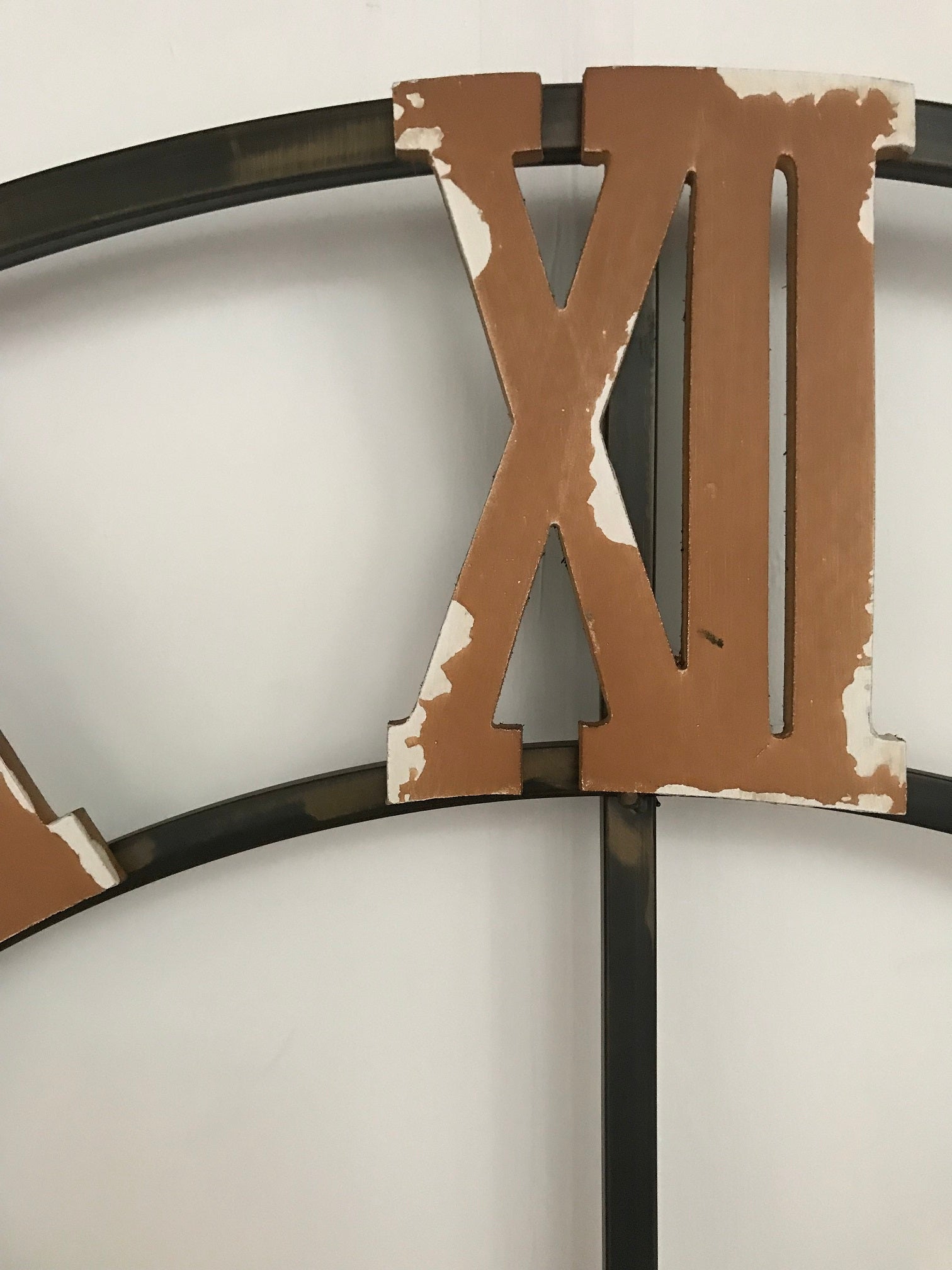 Anytime Wall Art 118cm Decorative Metal Clockface Roman Numerals