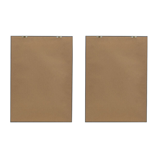 Botanical Wall Décor Set of 2 Black Frame Modern Wall Art