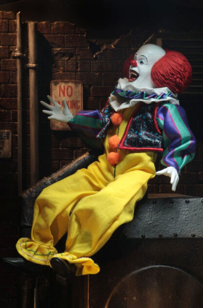 IT 1990 Pennywise 8" Clothed Action Figure Horror Collectible Tim Curry