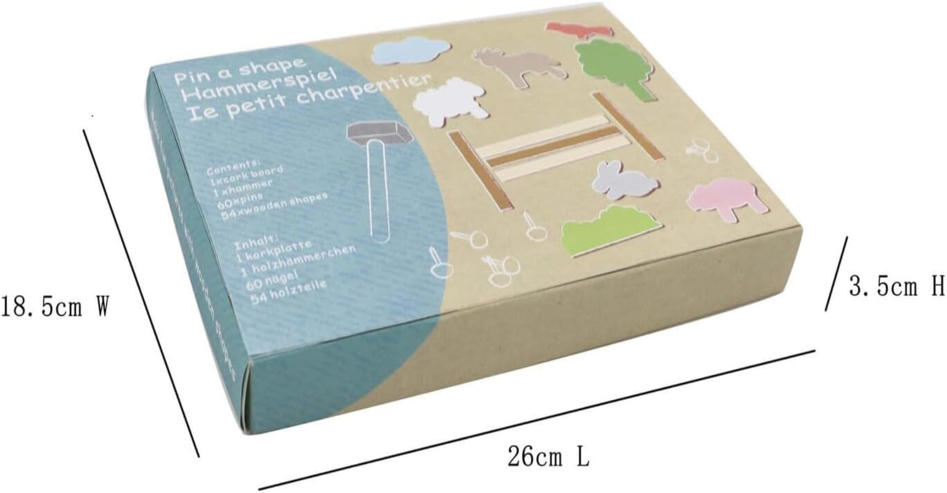 Kaper Kidz Farm Tap A Shape With Hammer Nails