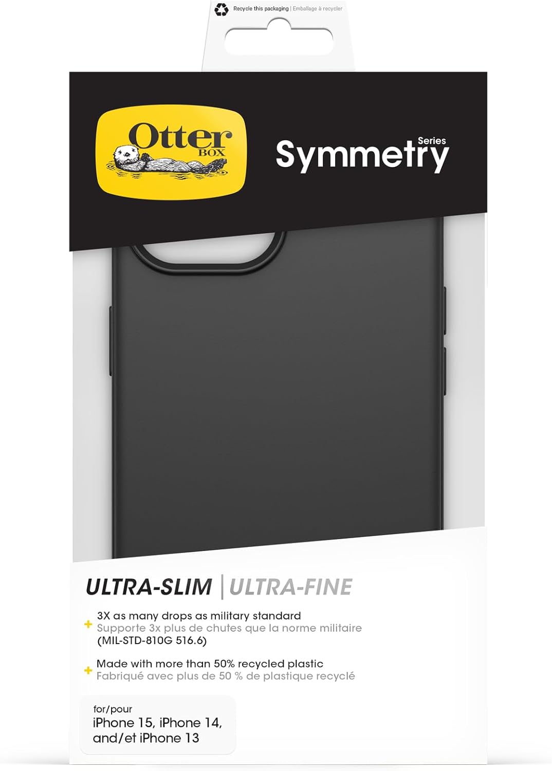 OtterBox iPhone 15 Symmetry Phone Case - Black