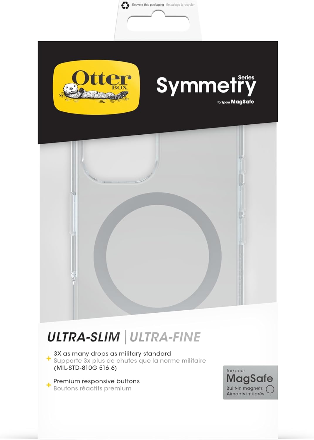 Otterbox Symmetry Clear MagSafe Case - For iPhone 16 - Clear