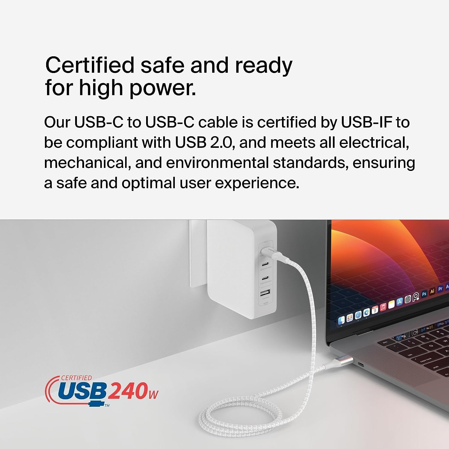 Belkin BoostCharge 1M USB-C to USB-C Power Cable - Fast Charging