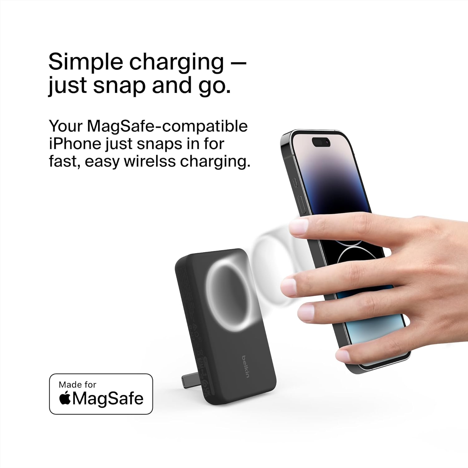 Belkin BoostCharge Magnetic Wireless Power Bank 5k + Stand