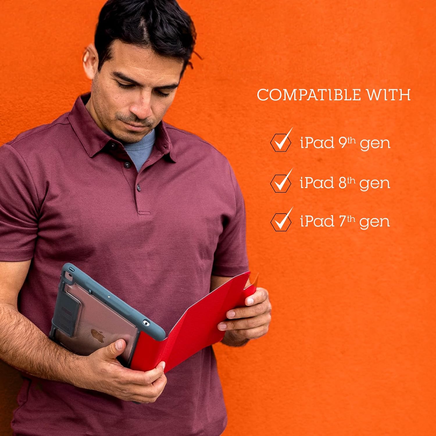 STM Goods Dux Plus Duo (Ipad 7th/ 8th/ 9th Gen) Red
