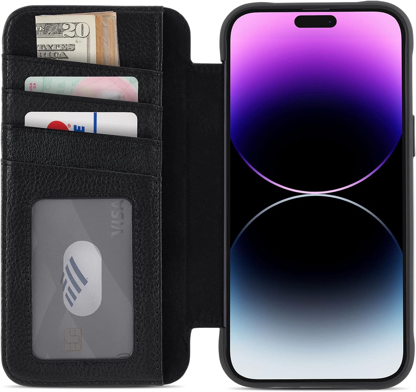 Case-Mate Wallet Folio iPhone 14 Pro Max Case - Black