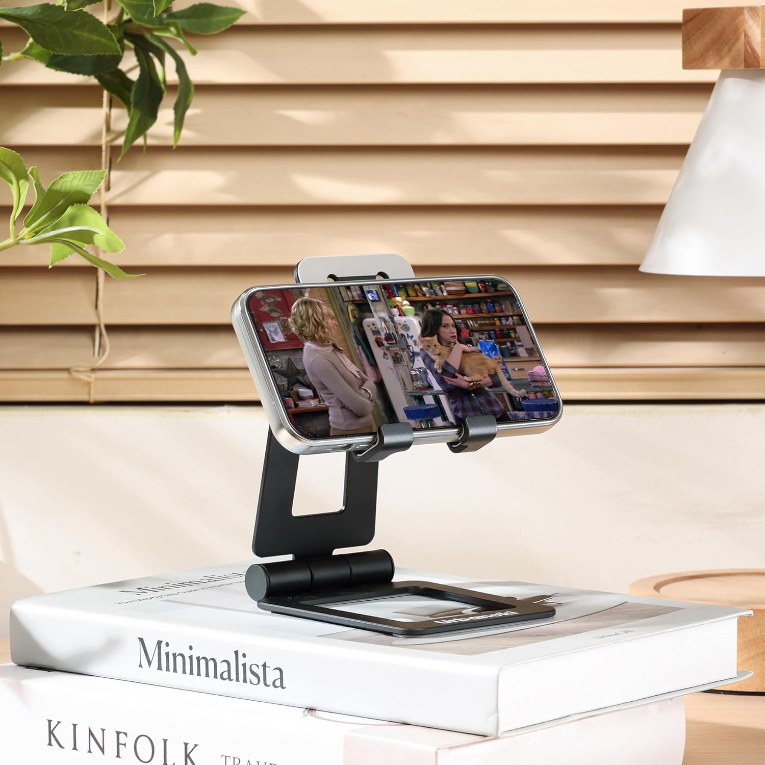 Urbanoki Portable Phone Tablet Stand Dual Folding Desk Travel Cradle Dock - Available in Two Colours
