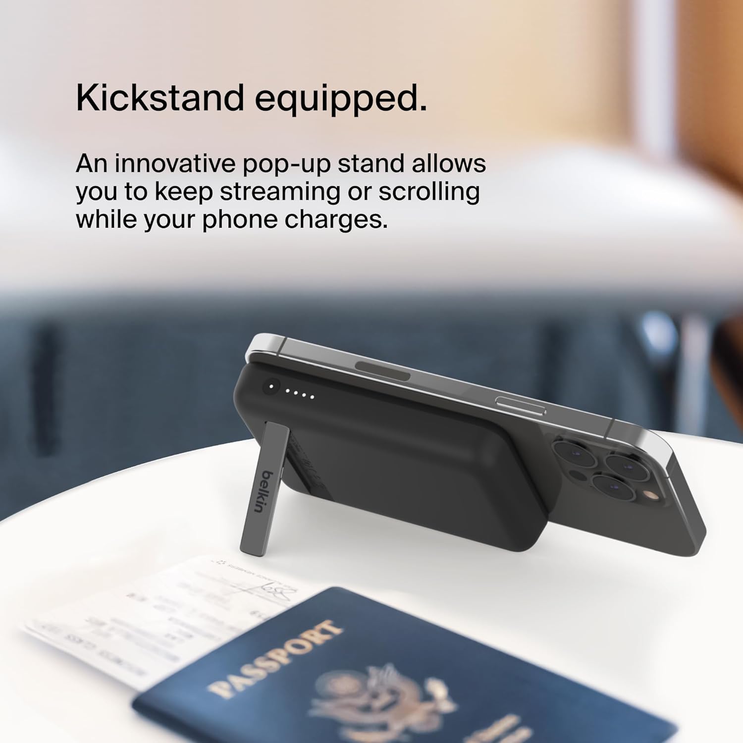 Belkin BoostCharge Magnetic Wireless Power Bank 5k + Stand