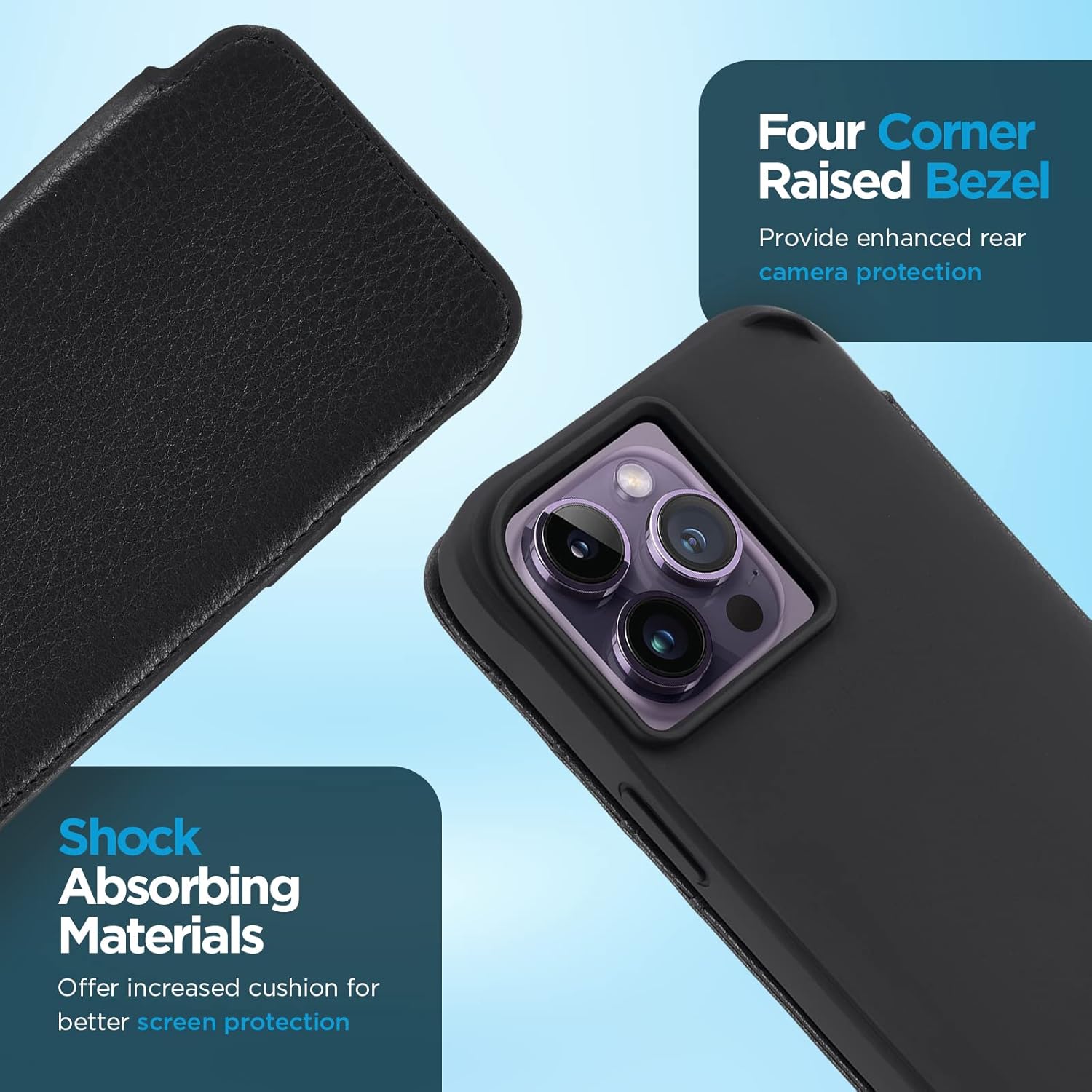Case-Mate Wallet Folio iPhone 14 Pro Max Case - Black