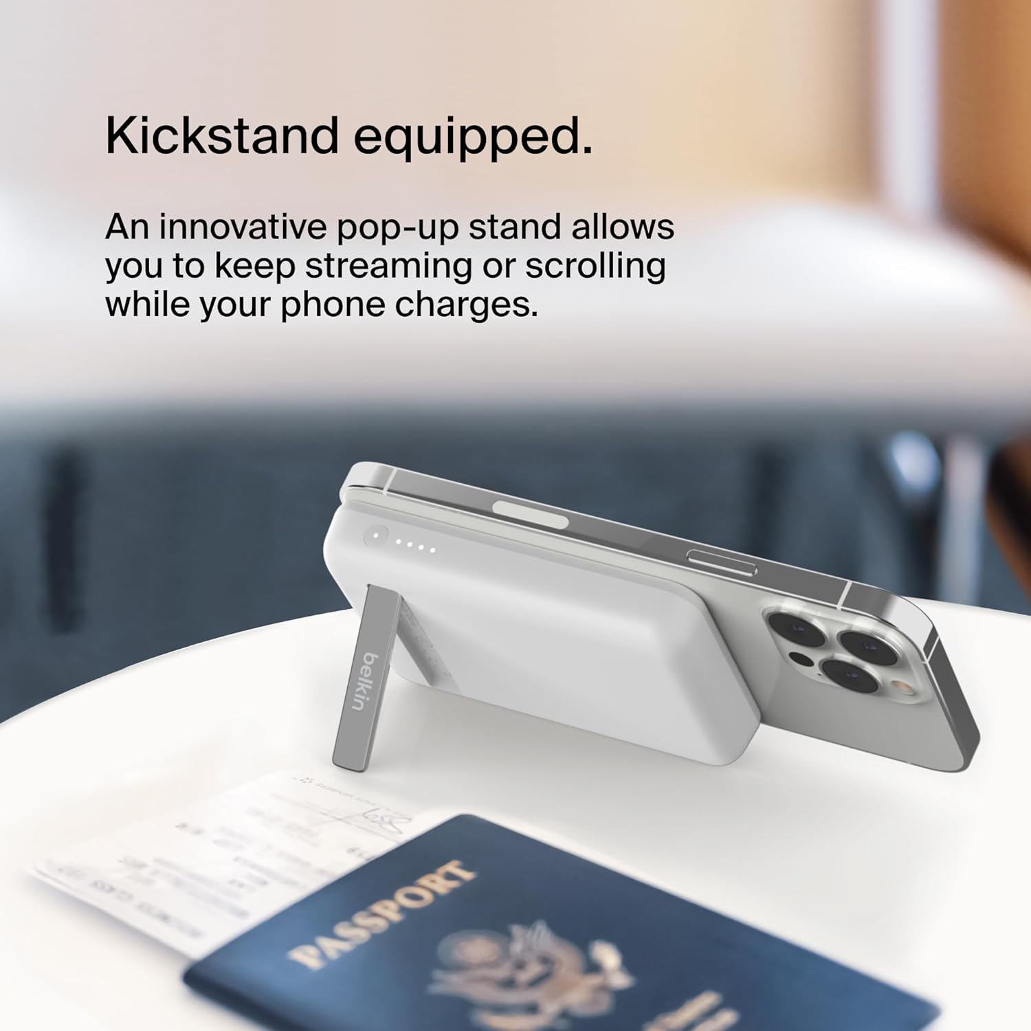 Belkin BoostCharge Magnetic Wireless Power Bank 5K + Stand