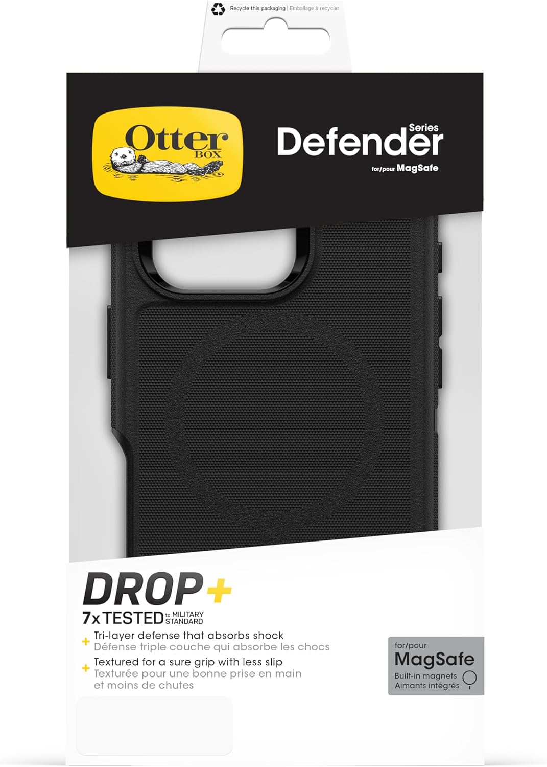 Otterbox Defender MagSafe Case For iPhone 16 Pro - Black