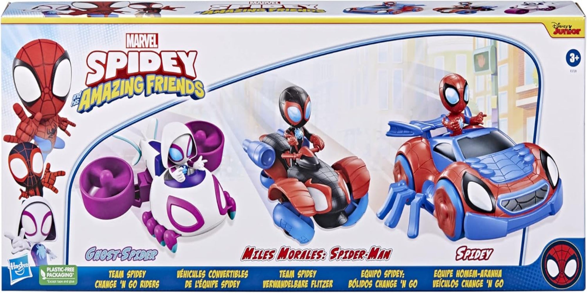 Spidey And His Amazing Friends SAF 2 in 1 Vehicle Multipack