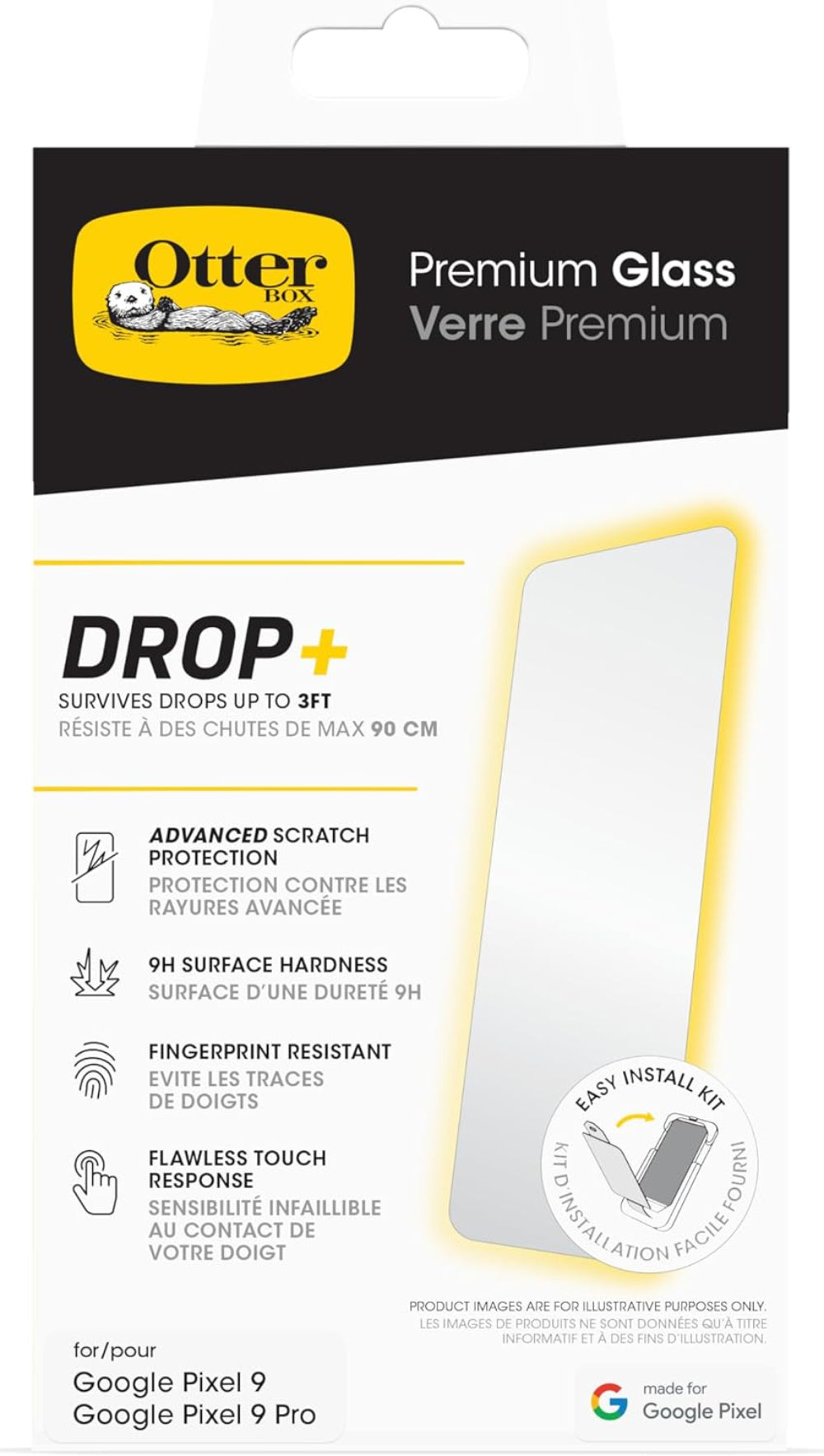 Otterbox Premium Glass For Google Pixel 9/9 Pro - Clear