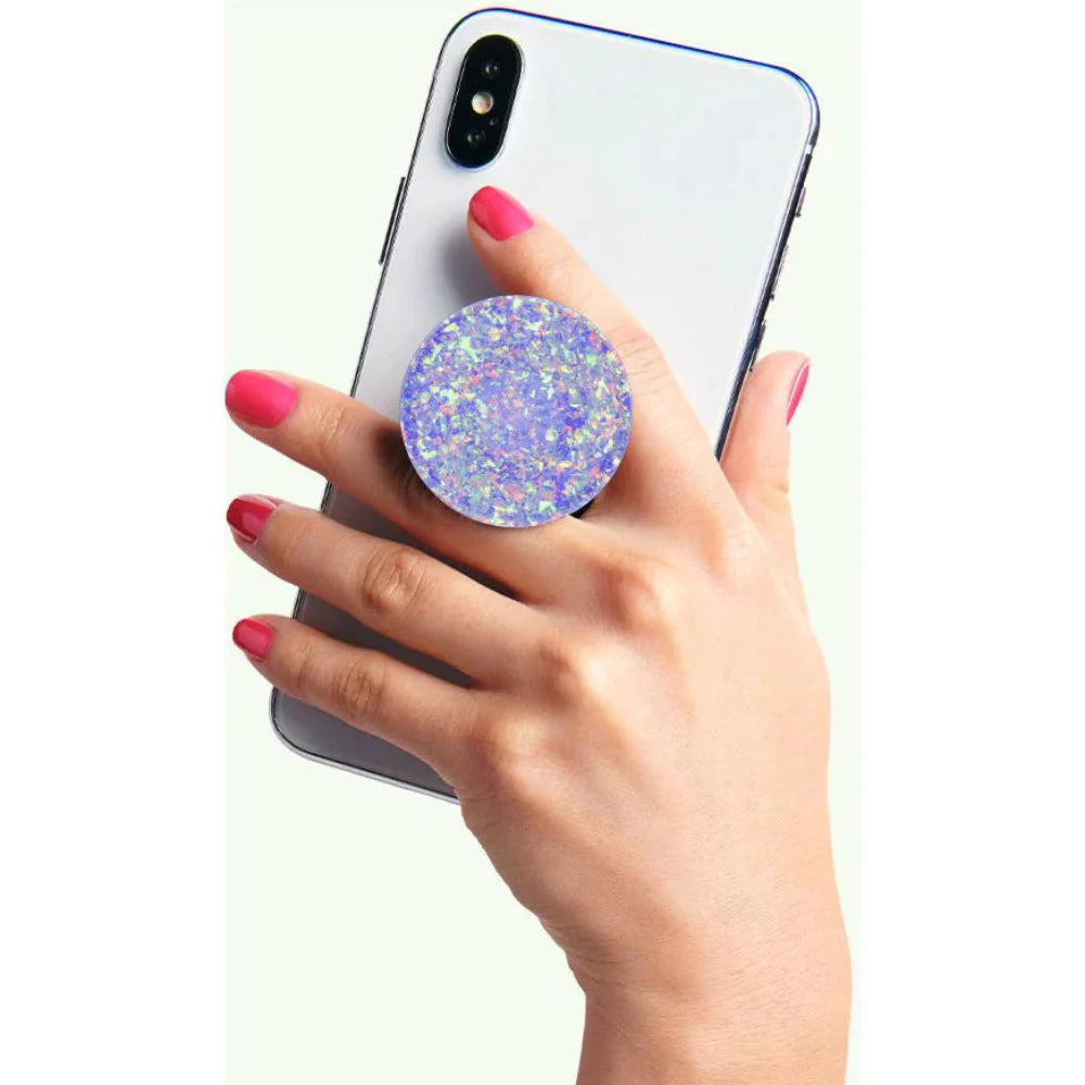 PopSockets Universal PopGrip Iridescent Confetti Ice Purple