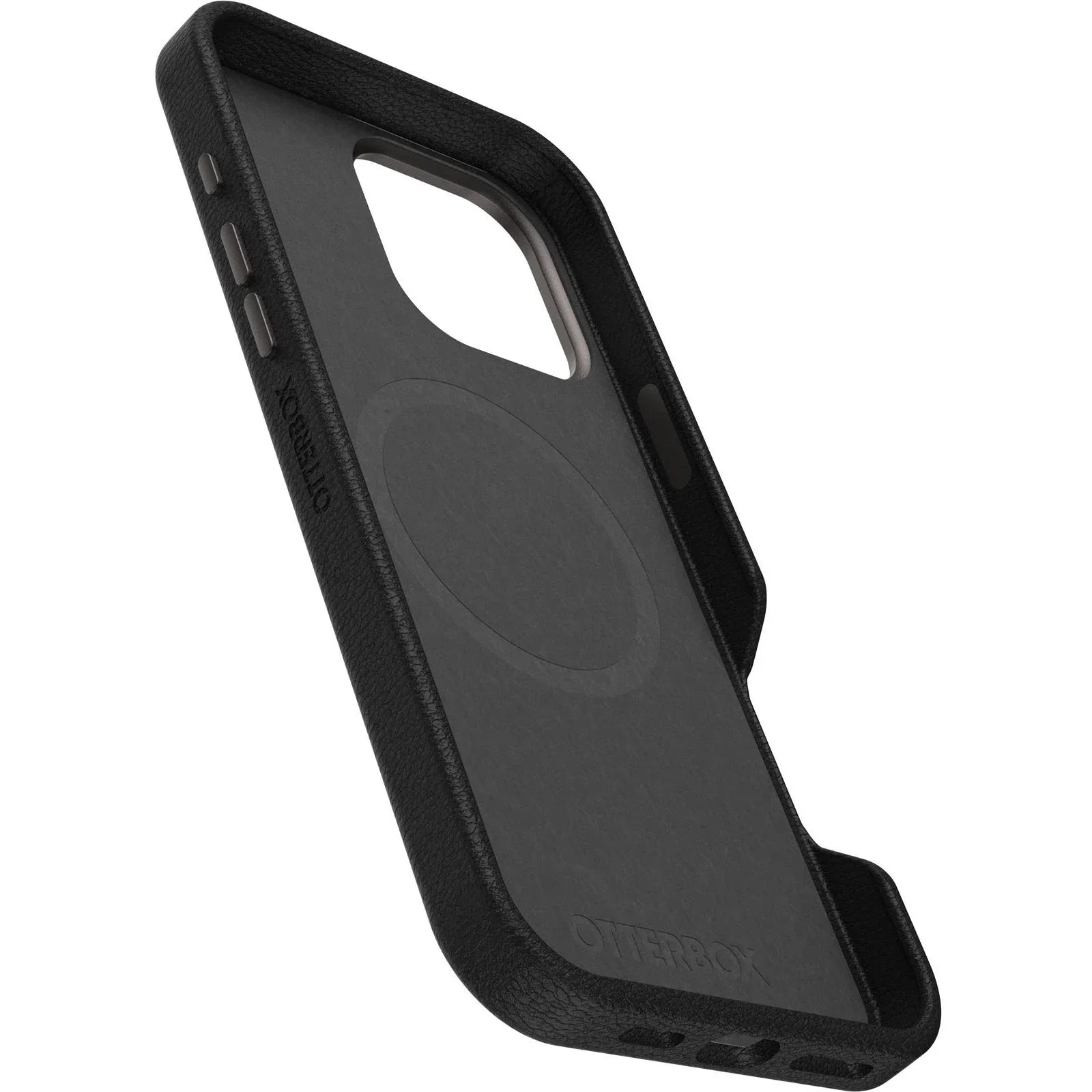 OtterBox Symmetry Series Cactus Leather for MagSafe Case for iPhone 16 Pro Max - Black