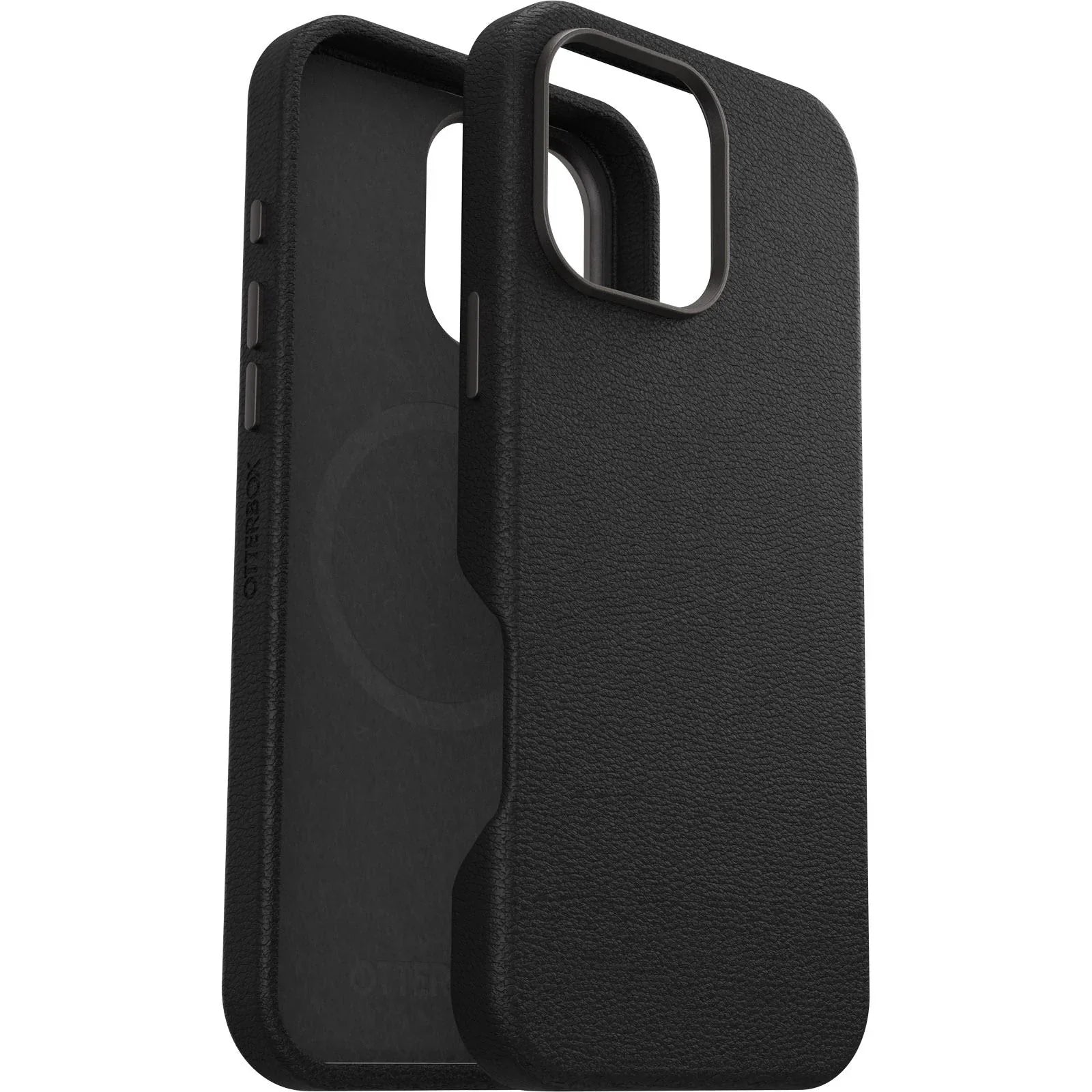 OtterBox Symmetry Series Cactus Leather for MagSafe Case for iPhone 16 Pro Max - Black