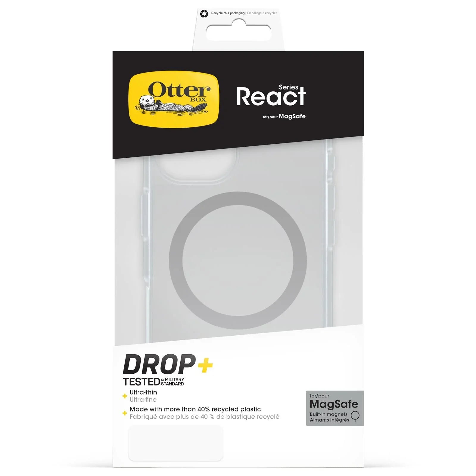 Otterbox React MagSafe Case - For iPhone 16 - Clear