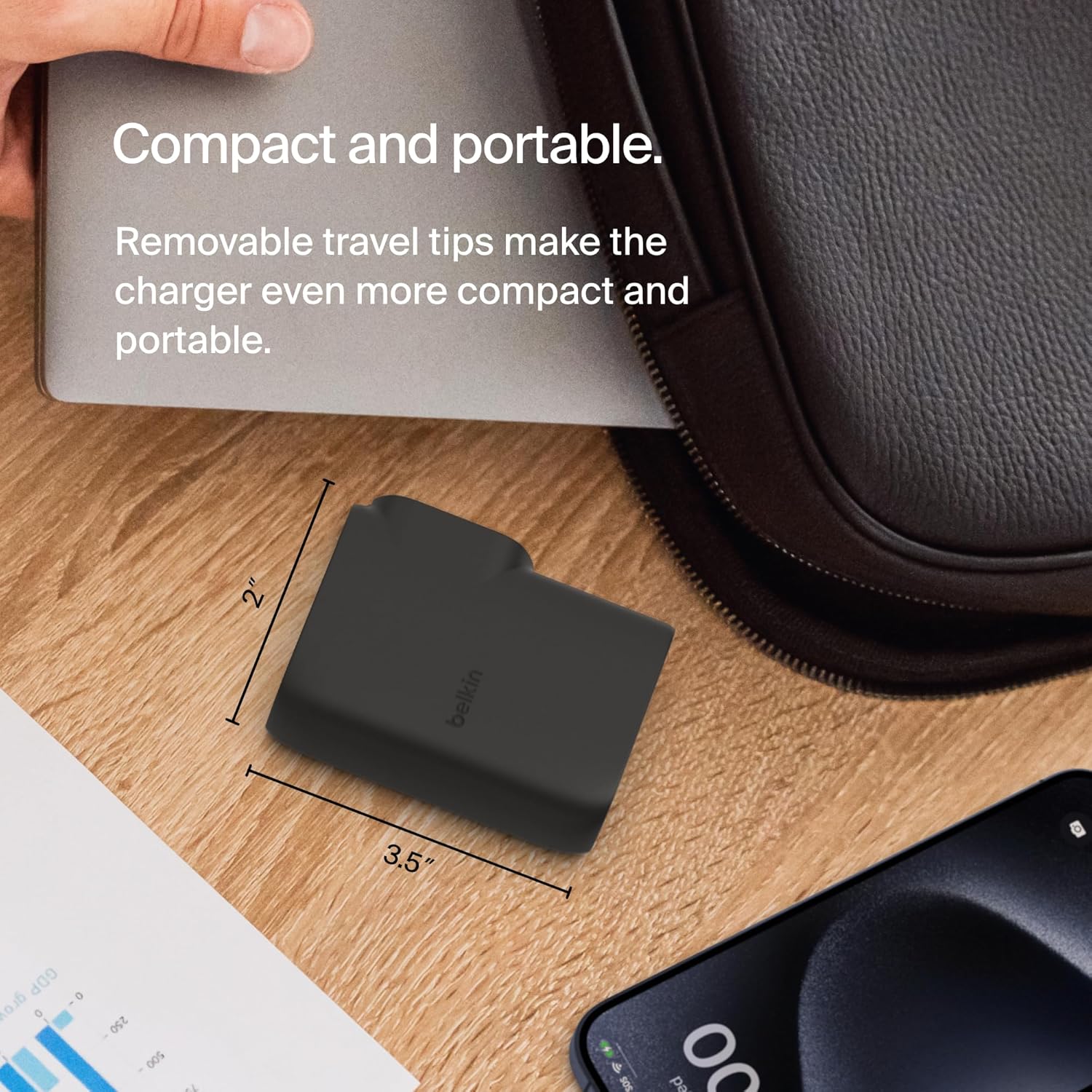 Belkin BoostCharge Hybrid Wall Charger 25W + Power Bank 5K with Travel Adapter Kit