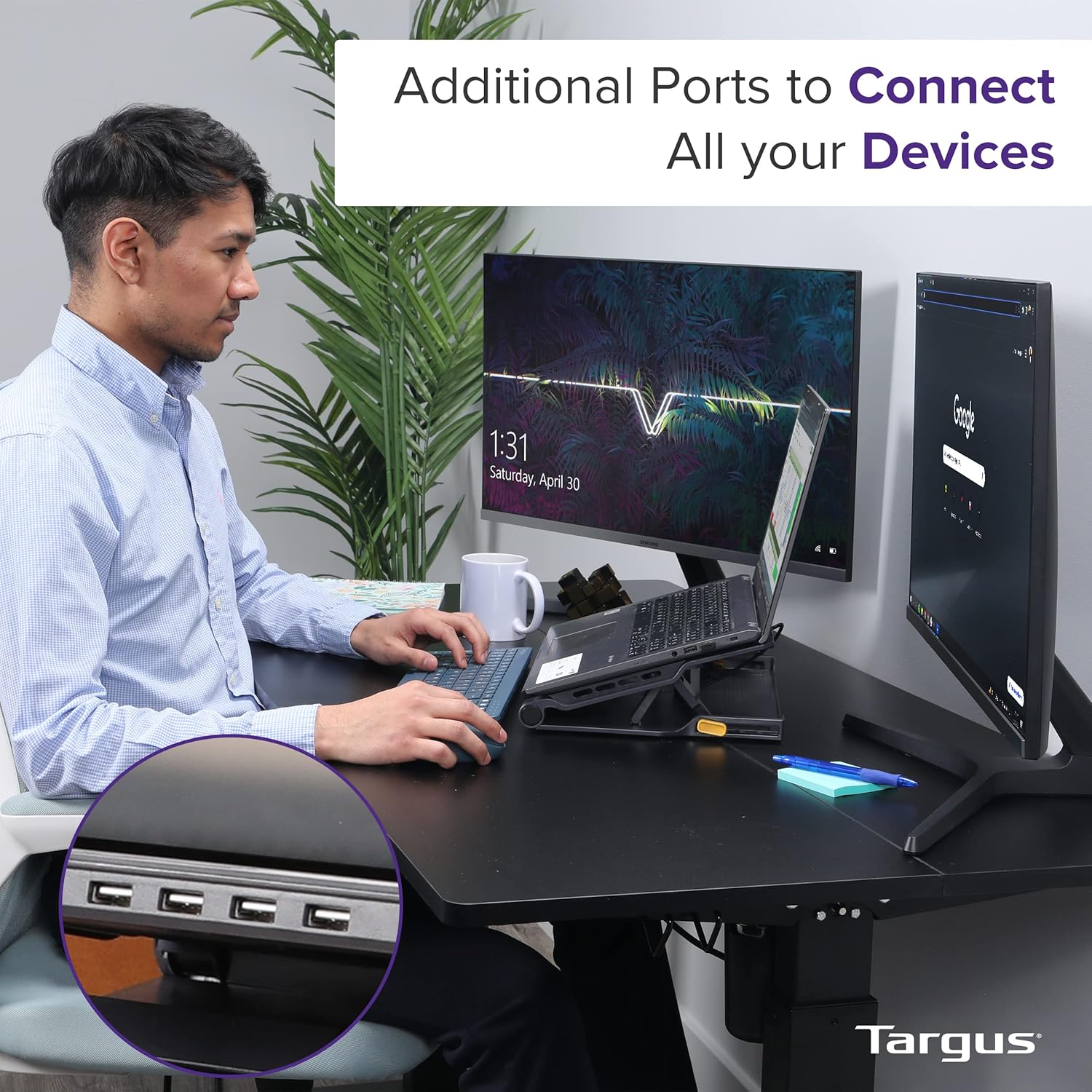 Targus CHILL MAT WITH 4-PORT USB HUB