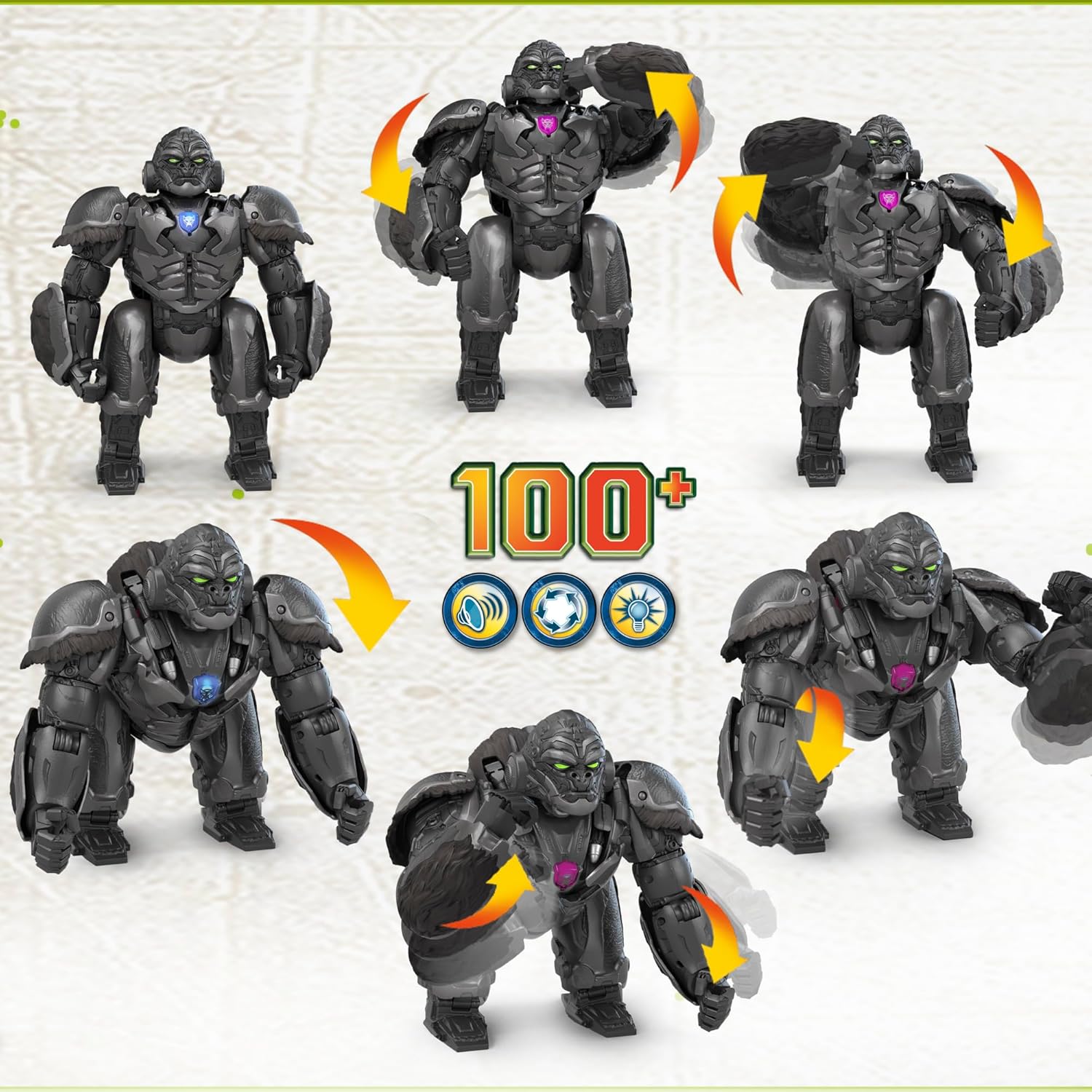 Transformers Rise of The Beasts Command & Convert Voice Controlled, auto Transforming Optimus Prima