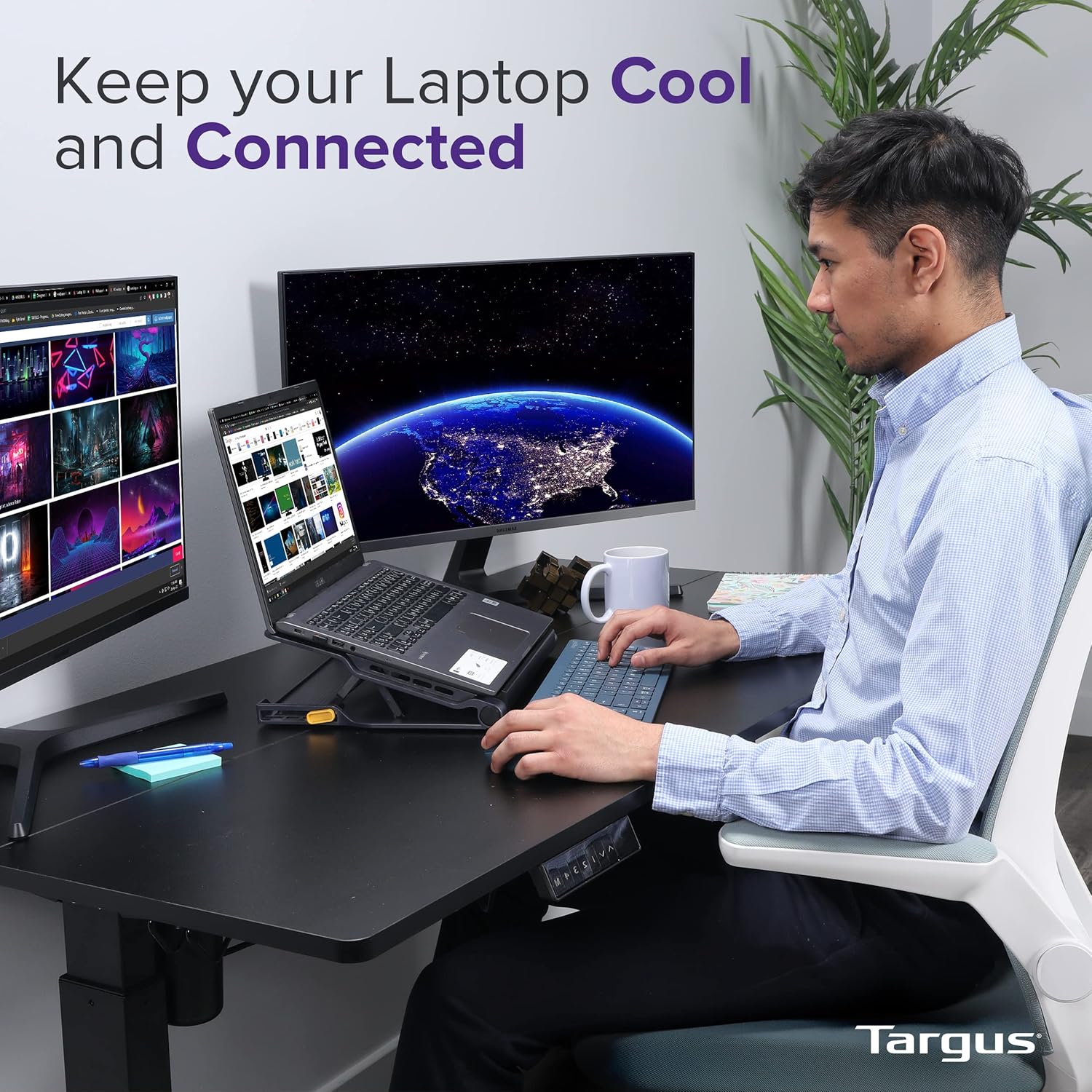 Targus CHILL MAT WITH 4-PORT USB HUB