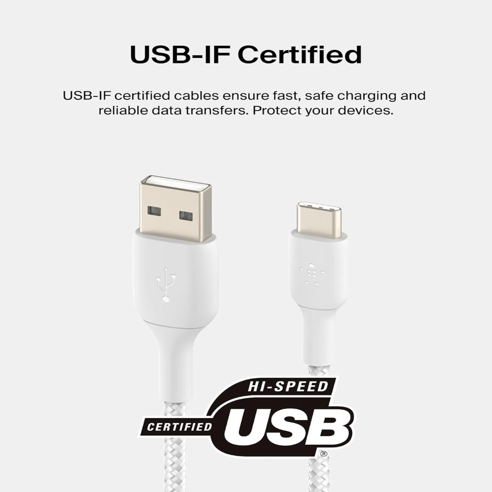 Belkin 2m Boost Charge Braided USB-C to USB Cable