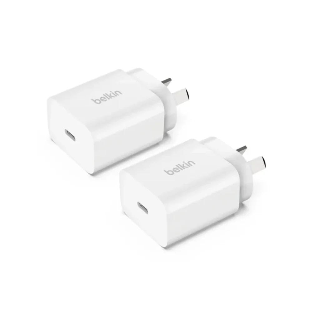 Belkin Boost Charge USB-C PD 3.0 Wall Charger 20W - 2 Pack