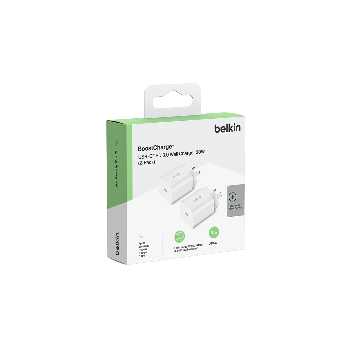 Belkin Boostcharge USBC WallCharger 20W White