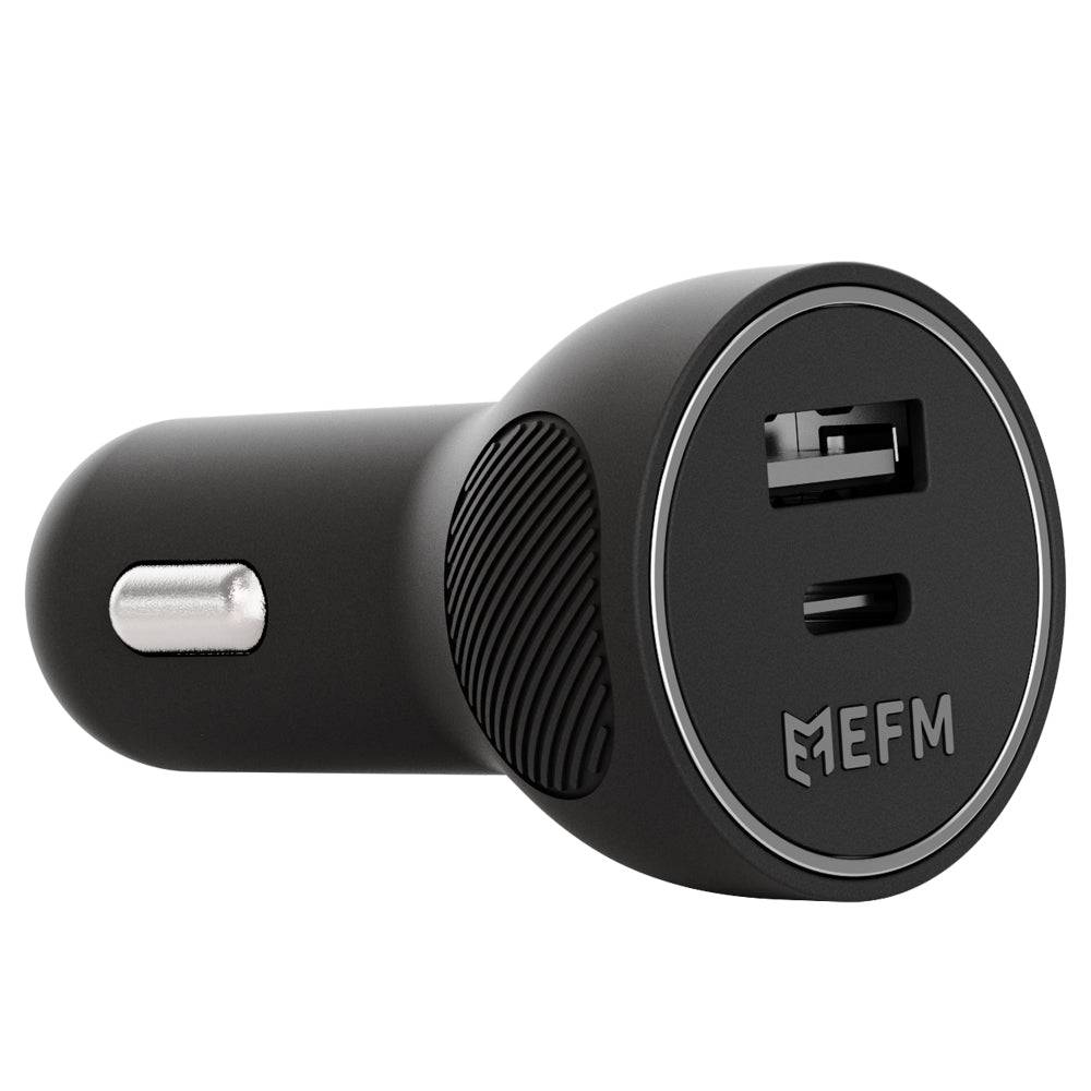 EFM 48W Car ChargerWith 1M Mag-Coil USB-C Cable