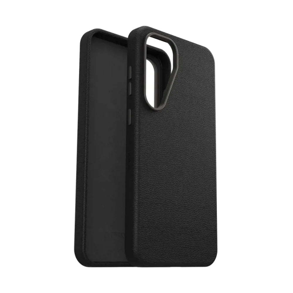 OtterBox Symmetry Cactus Leather Case-For Samsung Galaxy S25+ - Black
