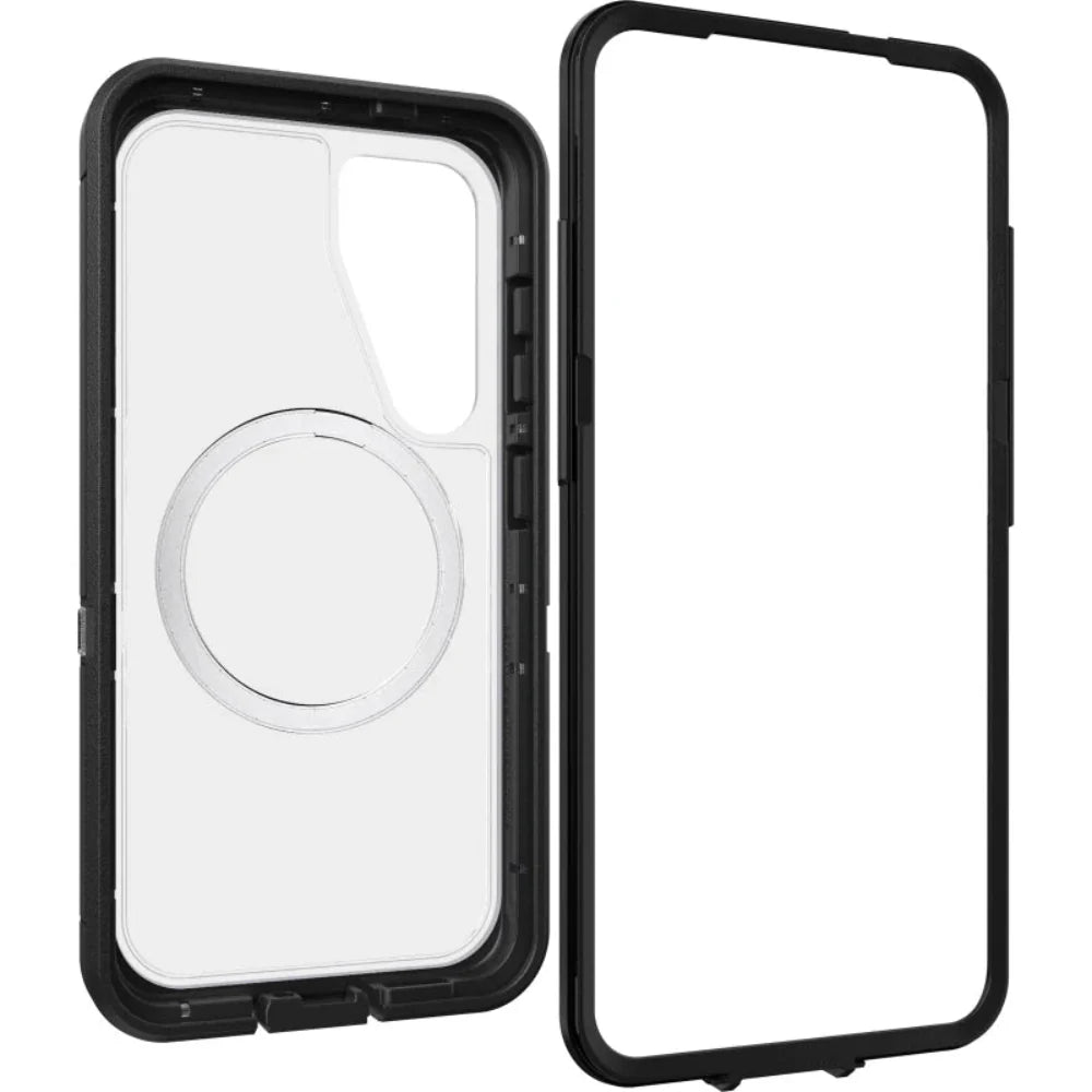 OtterBox Defender XT Mag Case-For Samsung Galaxy S25 - Dark Side-Black / Clear