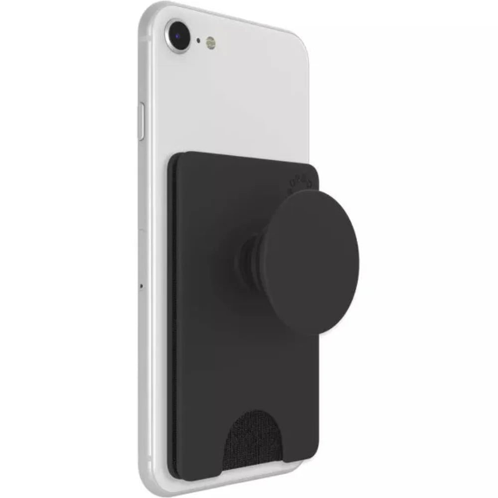 PopSockets Phone Wallet with Phone Card Holder- Black