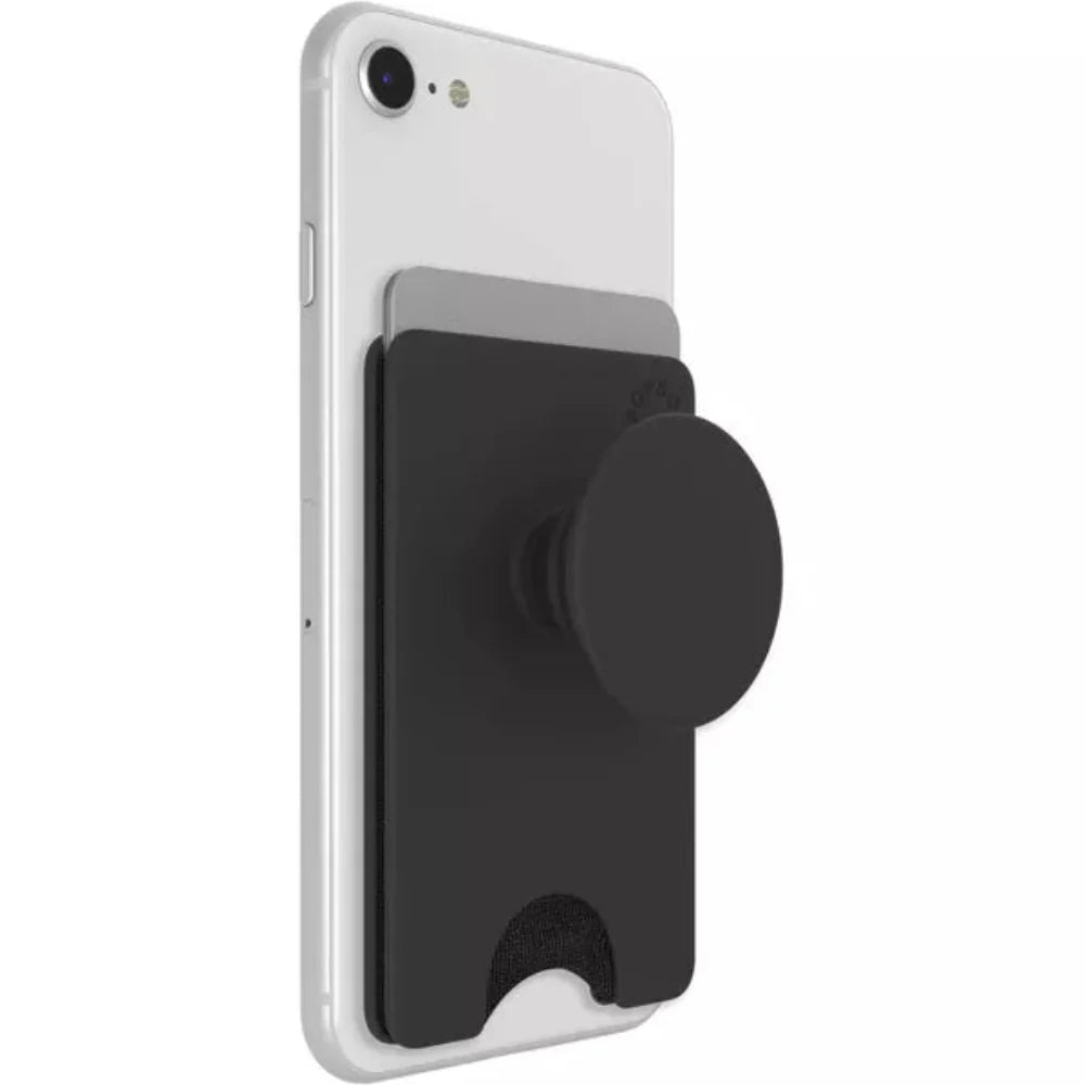 PopSockets Phone Wallet with Phone Card Holder- Black