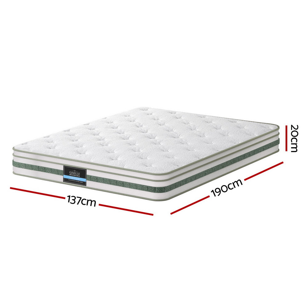 Giselle Mattress Double Green Tea Mattresses 20cm