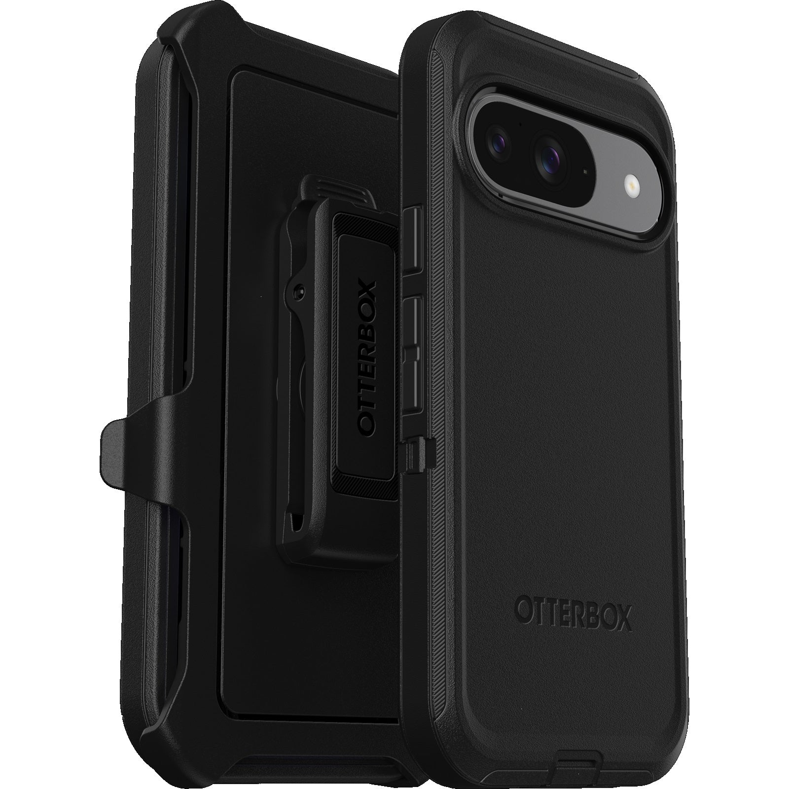 OtterBox Defender Google Pixel 9/Pixel 9 Pro Case Black - DROP+ 5X Military Standard, Multi-Layer, Raised Edges