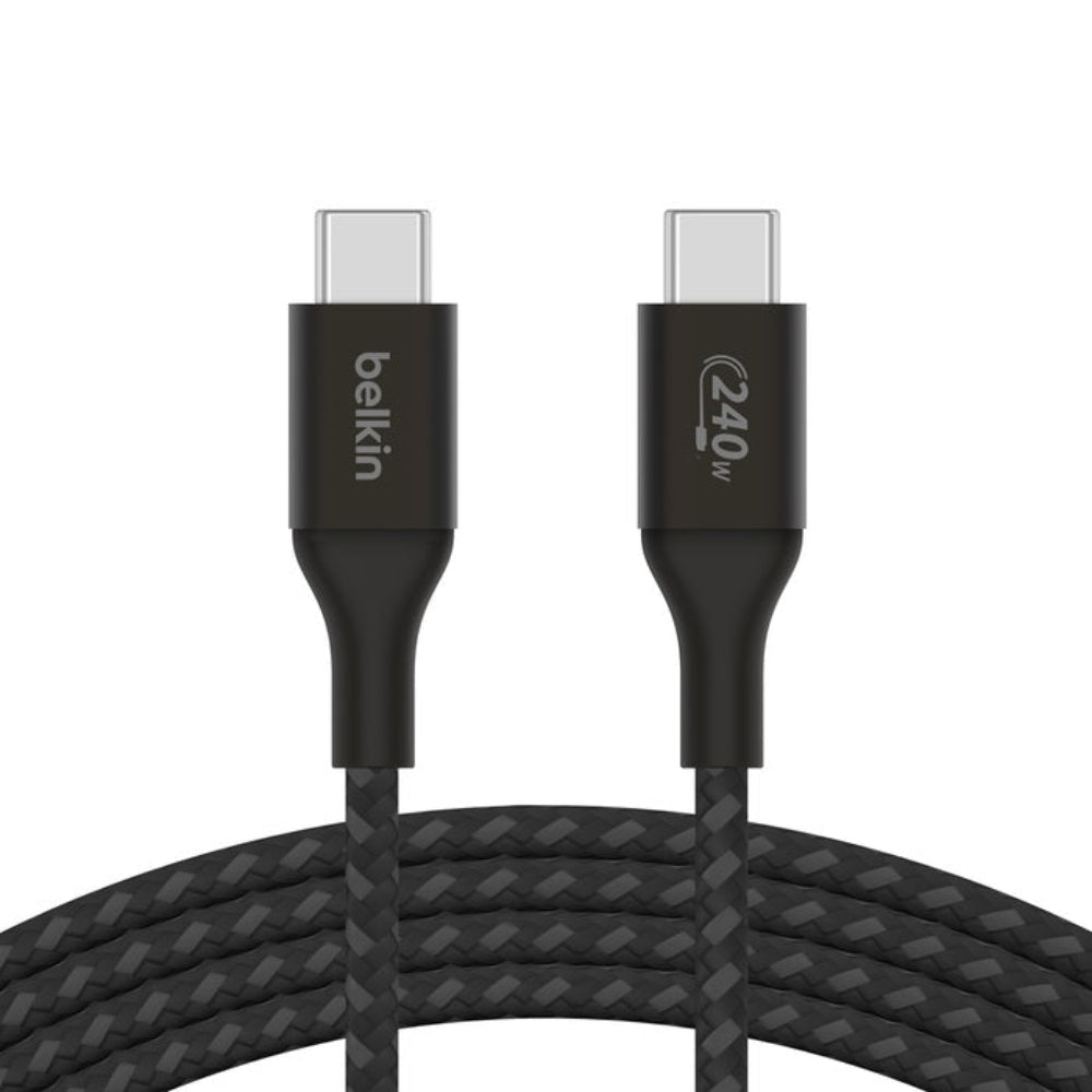 Belkin BoostCharge USB-C to USB-C Cable 2M -Black, 240W, 480Mbps, 30K bend