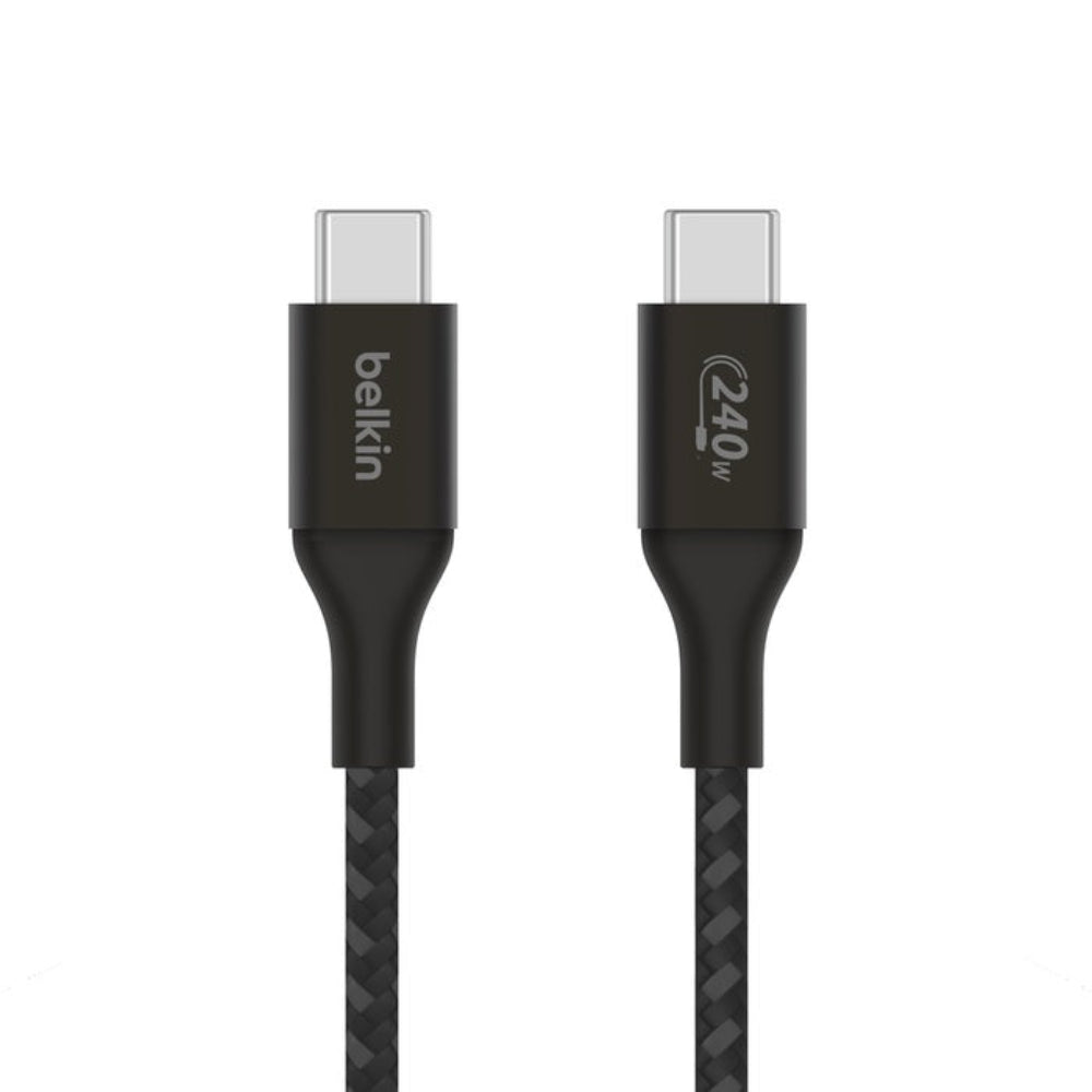 Belkin BoostCharge USB-C to USB-C Cable 2M -Black, 240W, 480Mbps, 30K bend