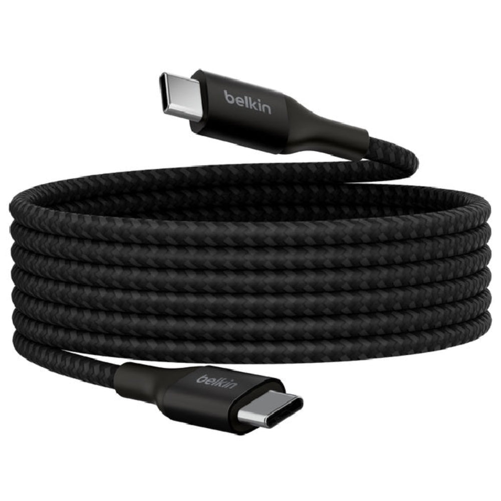 Belkin BoostCharge USB-C to USB-C Cable 2M -Black, 240W, 480Mbps, 30K bend