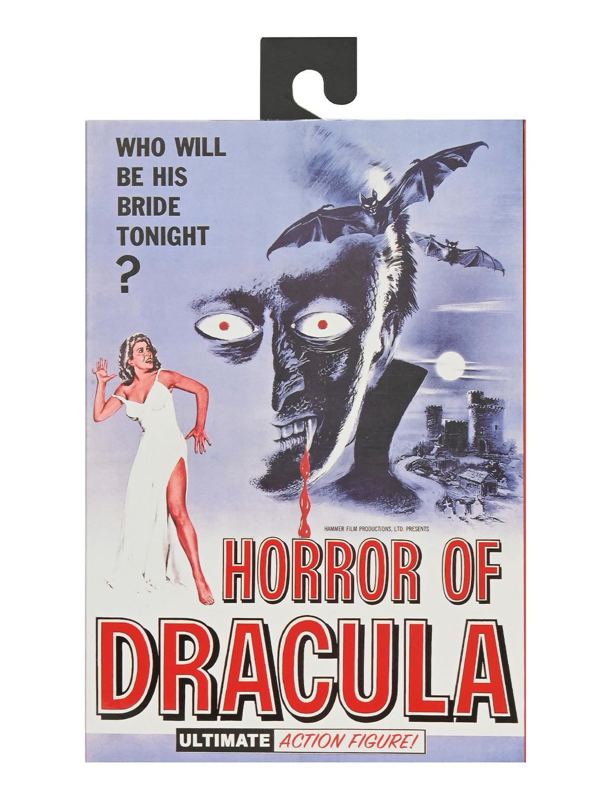 Dracula Hammer Horror Ultimate Action Figure 7” with Accessories – Black