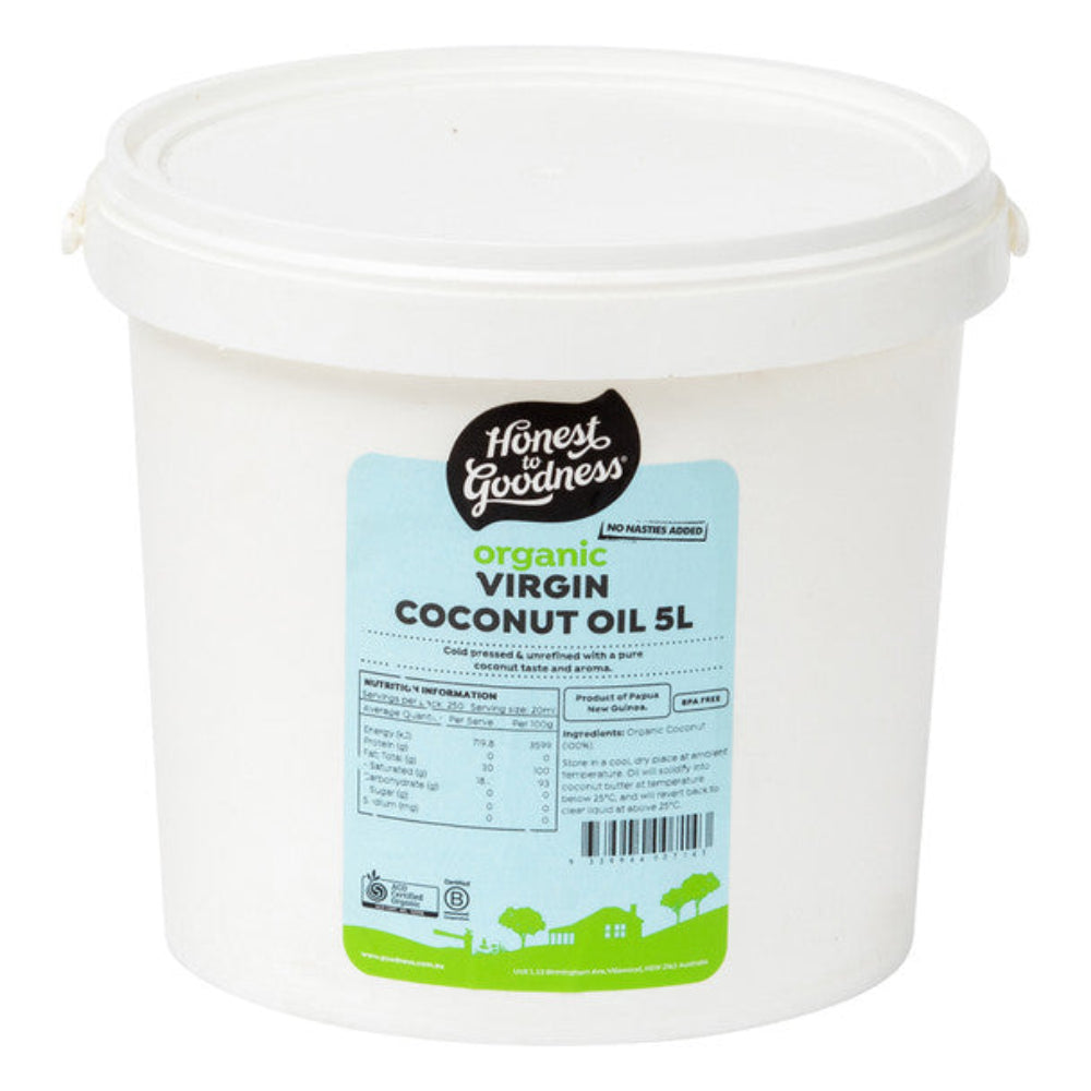 Honest to Goodness Virgin Organic Coconut Oil, 5 l Pack