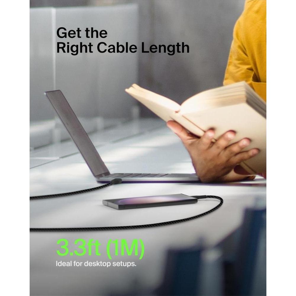 Belkin 1m Braided Boost Charge USB-C to USB Cable