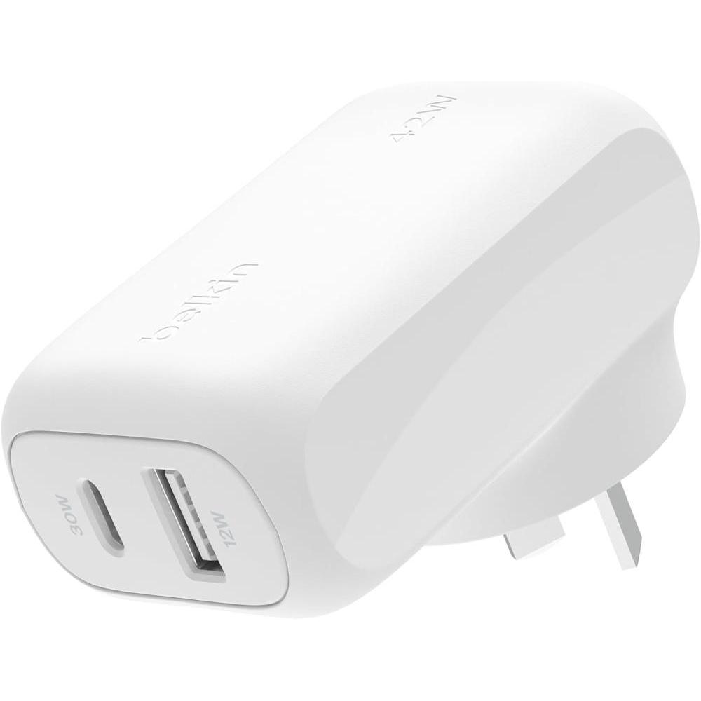Belkin Boost Charge 42W Dual Port USB-C + USB-A Wall Charger