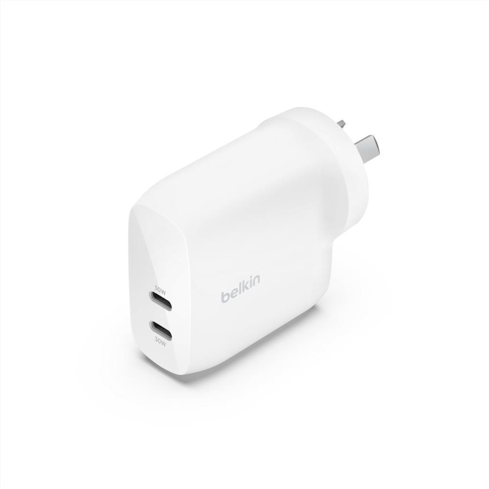 Belkin Boost Charge 60W Dual USB-C Wall Charger with PPS