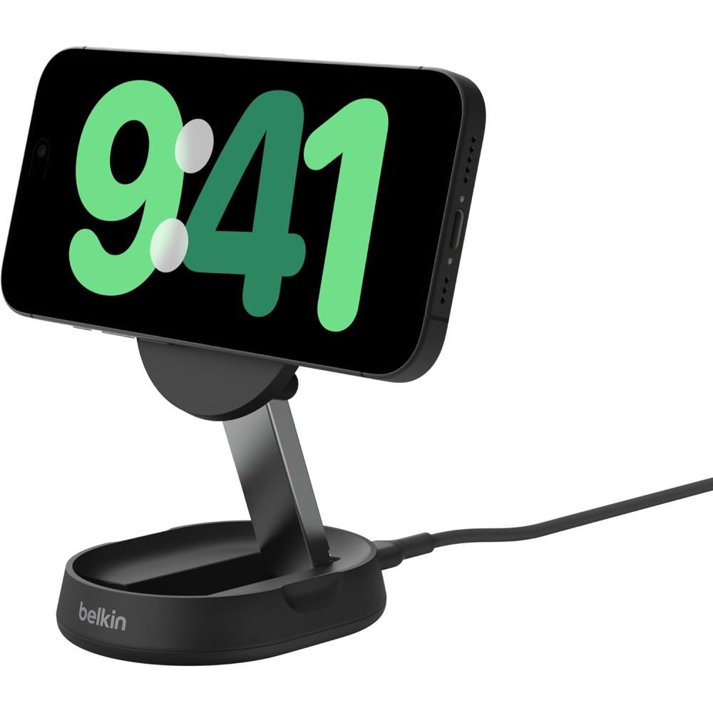 Belkin Boost Charge Pro 15W Mag Safe-Compatible Charging Stand - Black