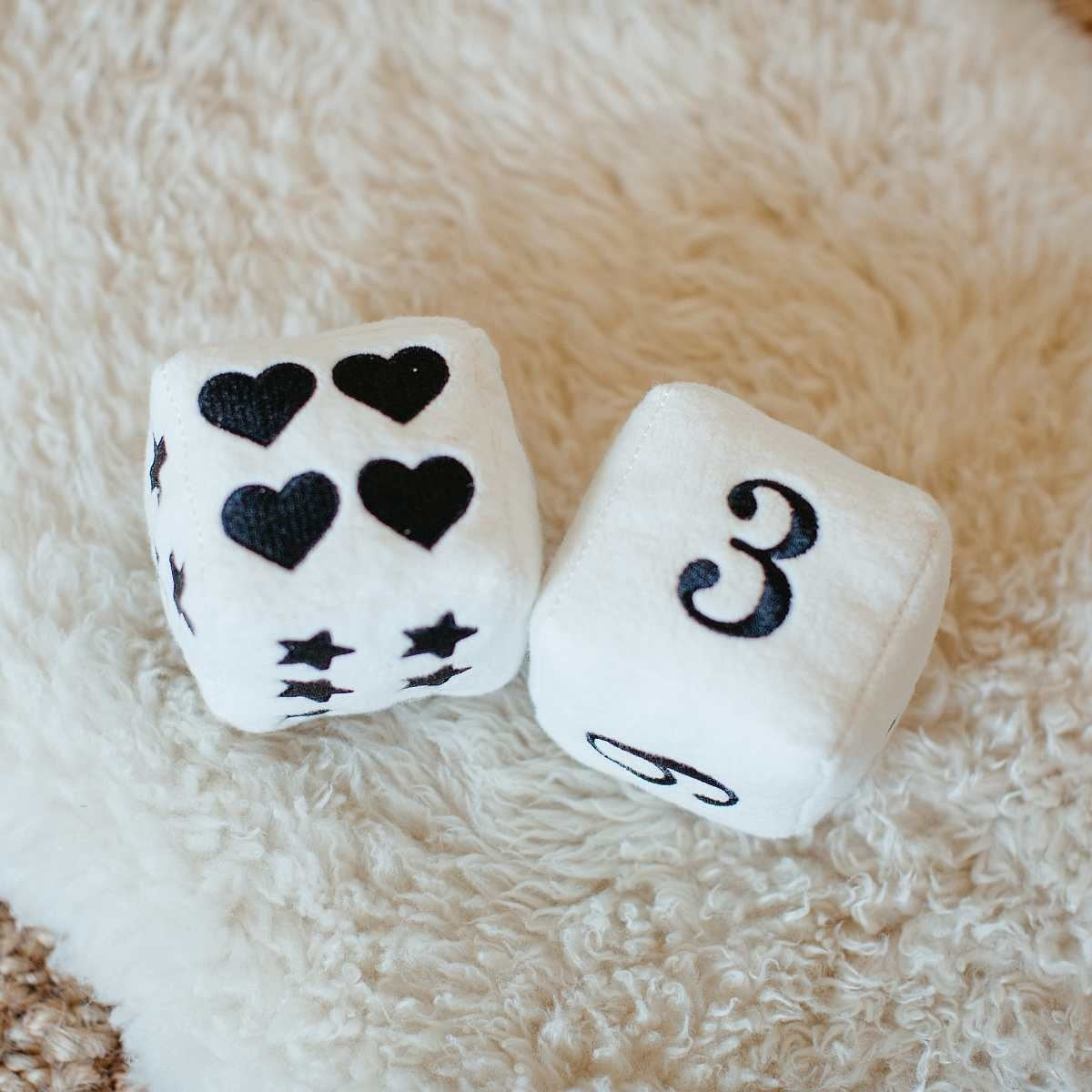 Apple Park Organic Soft Dice Set organic  Sensory Toy for Babies